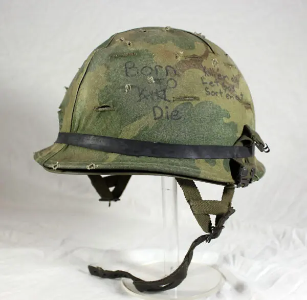 U.S. M1 paratrooper helmet Vietnam War - Image 2