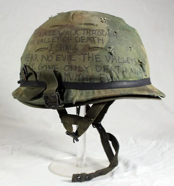 U.S. M1 paratrooper helmet Vietnam War - Image 4