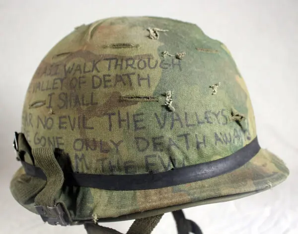 U.S. M1 paratrooper helmet Vietnam War - Image 5