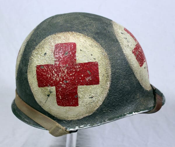 U.S. M1 fixed bale 4-pannel medic helmet w/Firestone liner - Image 12