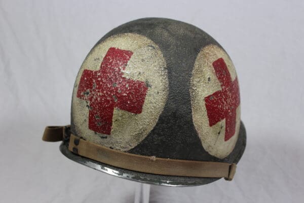 U.S. M1 fixed bale 4-pannel medic helmet w/Firestone liner - Image 9