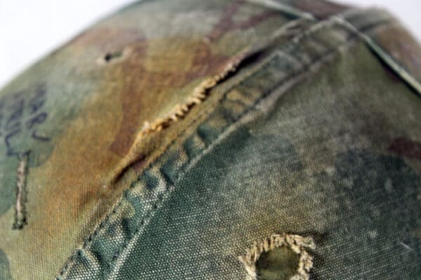 Vietnam M1 helmet and camo cover USMC - Image 17